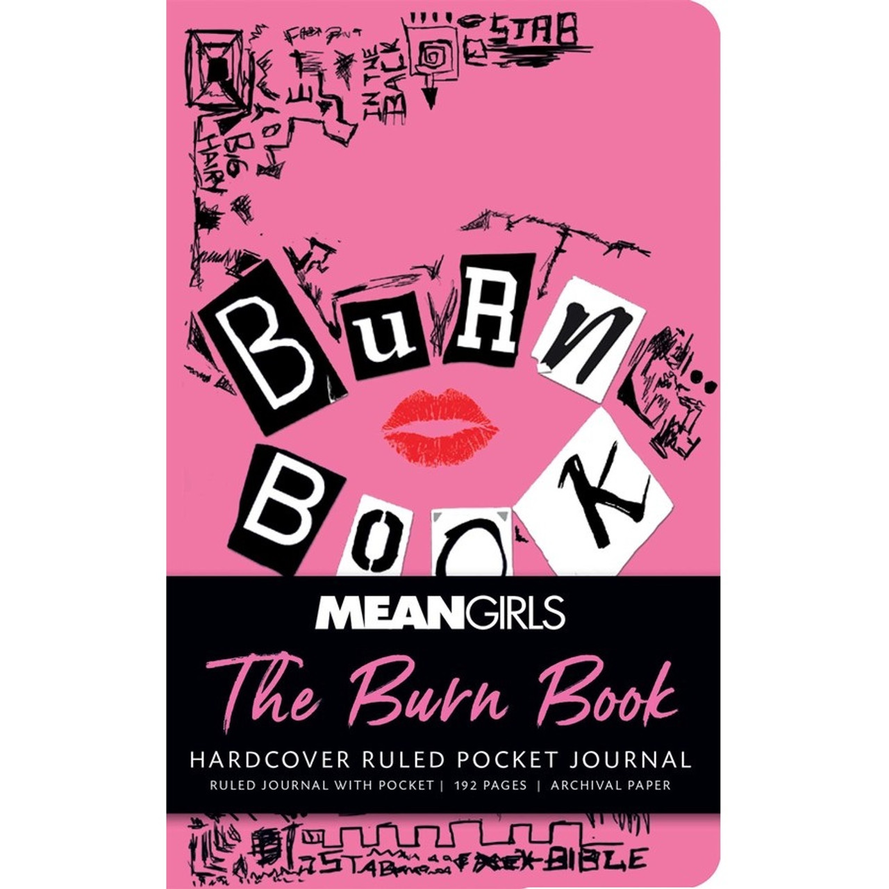 Bright Pink Mean Girls Burn Book Socks