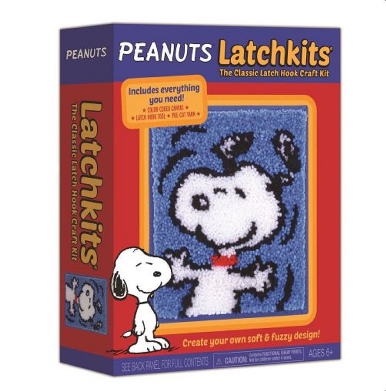 LatchKits Peanuts Snoopy Retro Latch Hook Craft Kit 