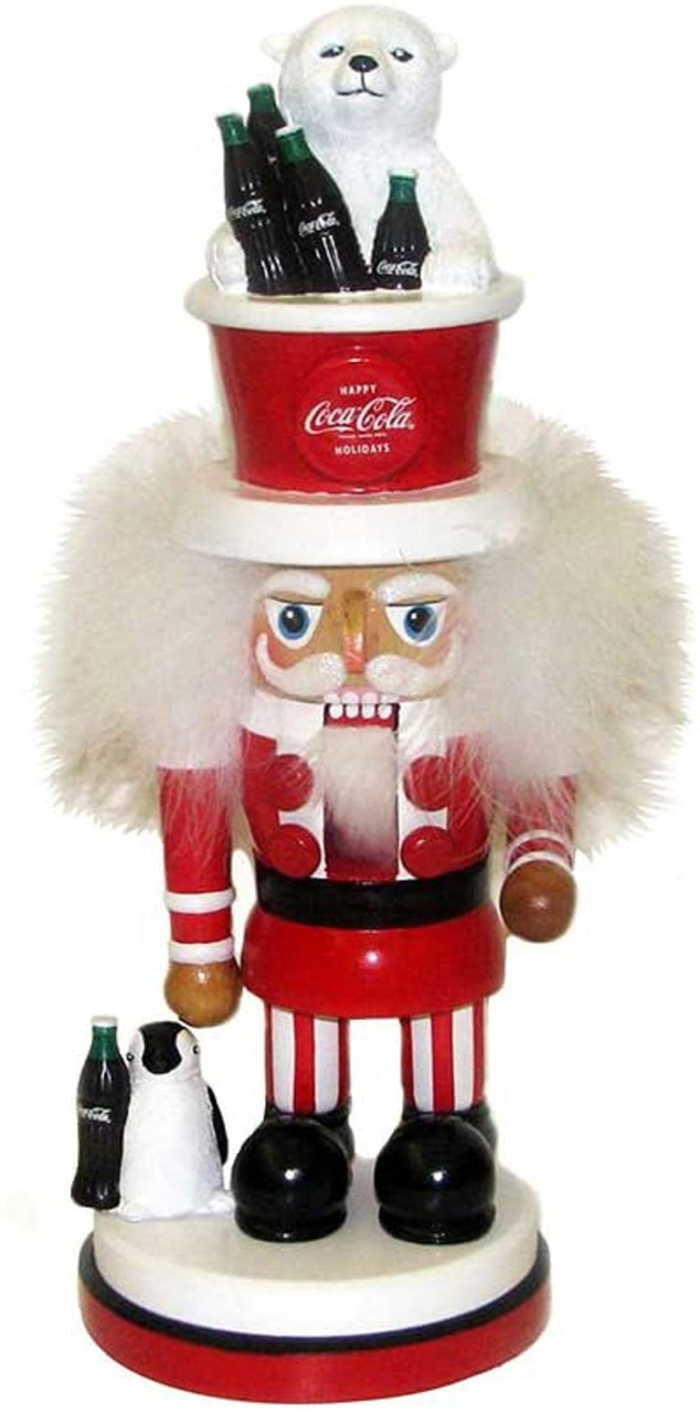 15" Coca-cola Nutcracker With Polar Bear