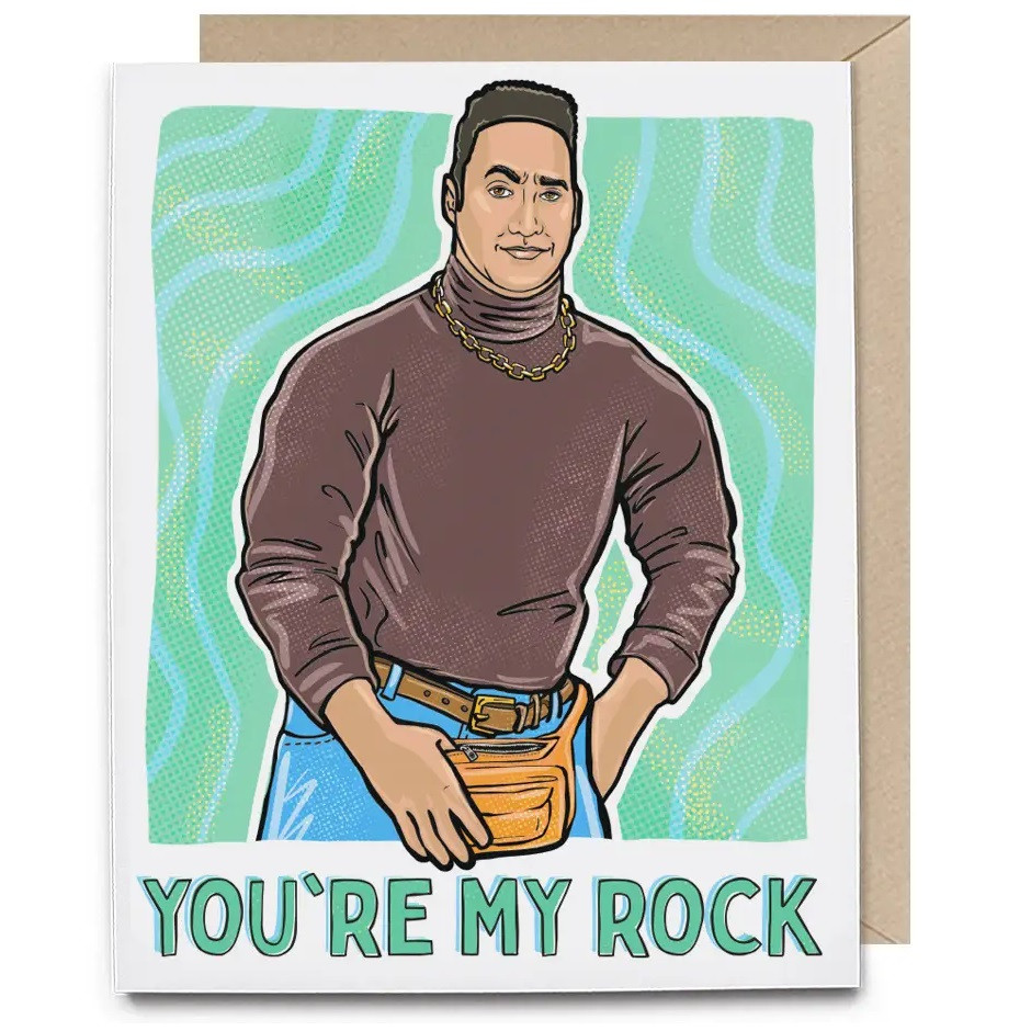 You're My Rock Greeting Card Featuring The Rock RetroFestive.ca