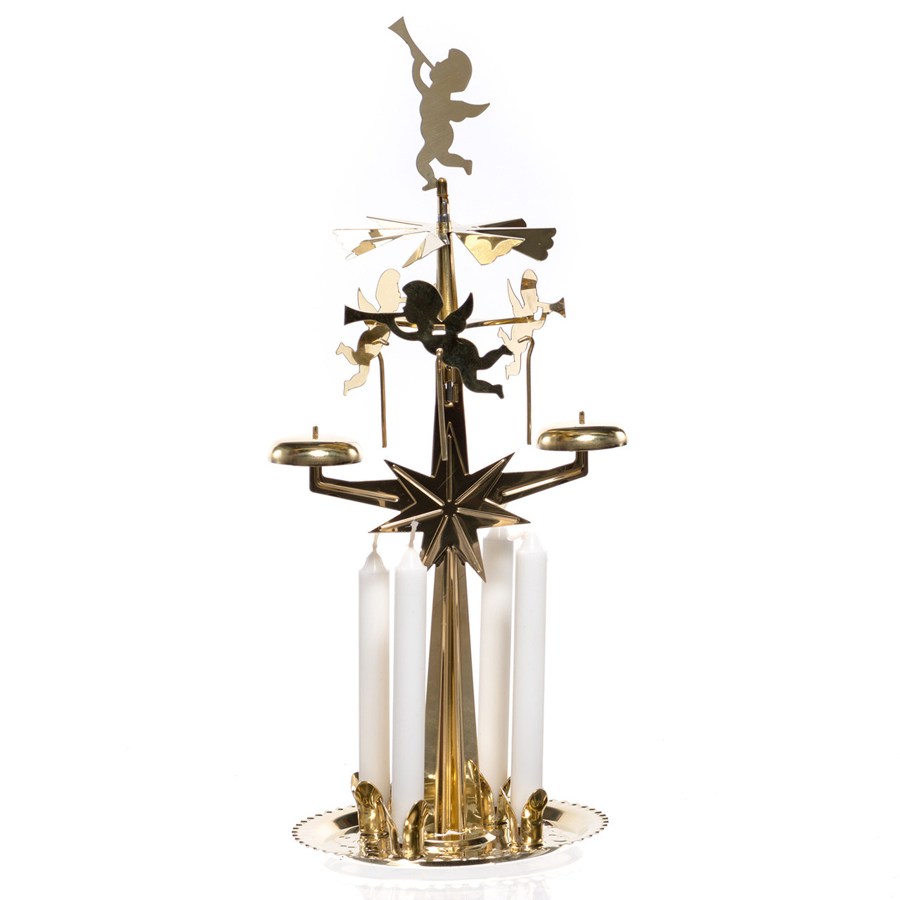 Swedish Christmas Angel Chimes in Brass or Silver RetroFestive.ca