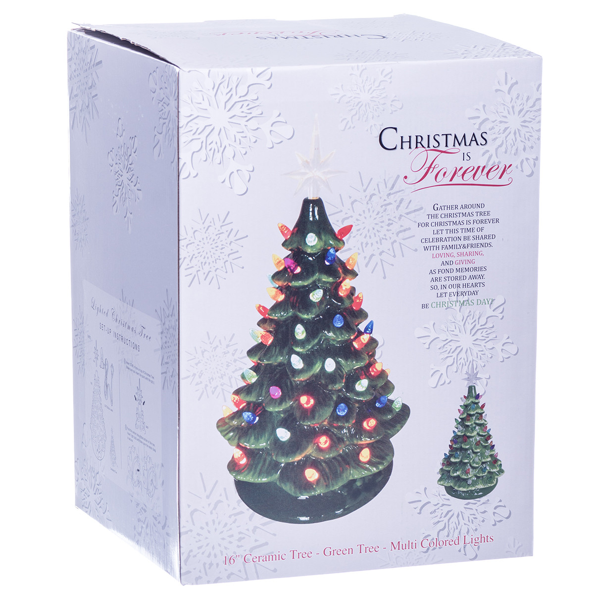 Green Vintage LightUp Ceramic Christmas Tree RetroFestive.ca