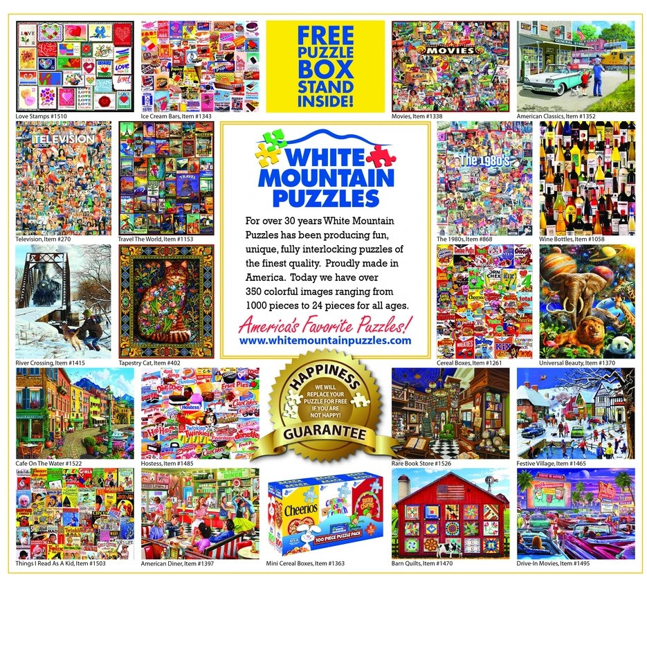 White Mountain The Sixties Jigsaw puzzle RetroFestive.ca