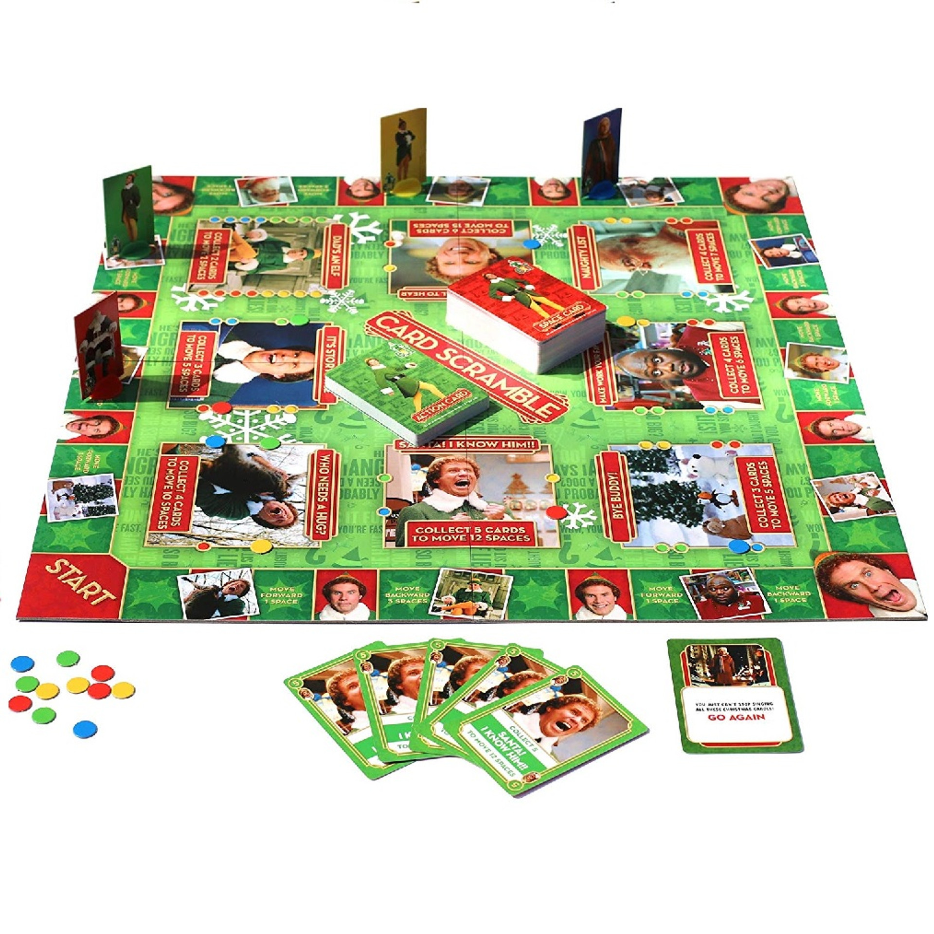 Elf The Movie Card Scramble Board Game RetroFestive.ca