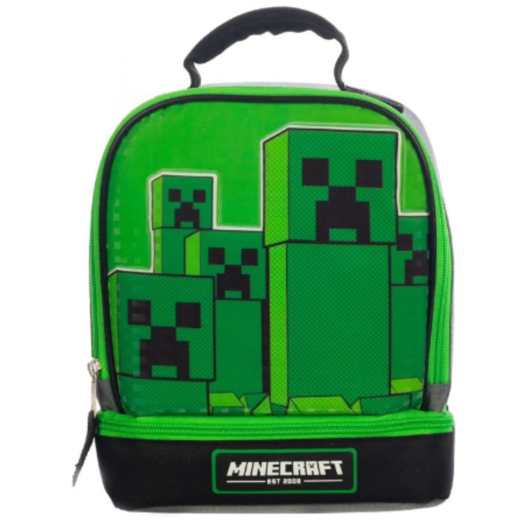 Minecraft Creeper Insulated Lunch Bag RetroFestive.ca