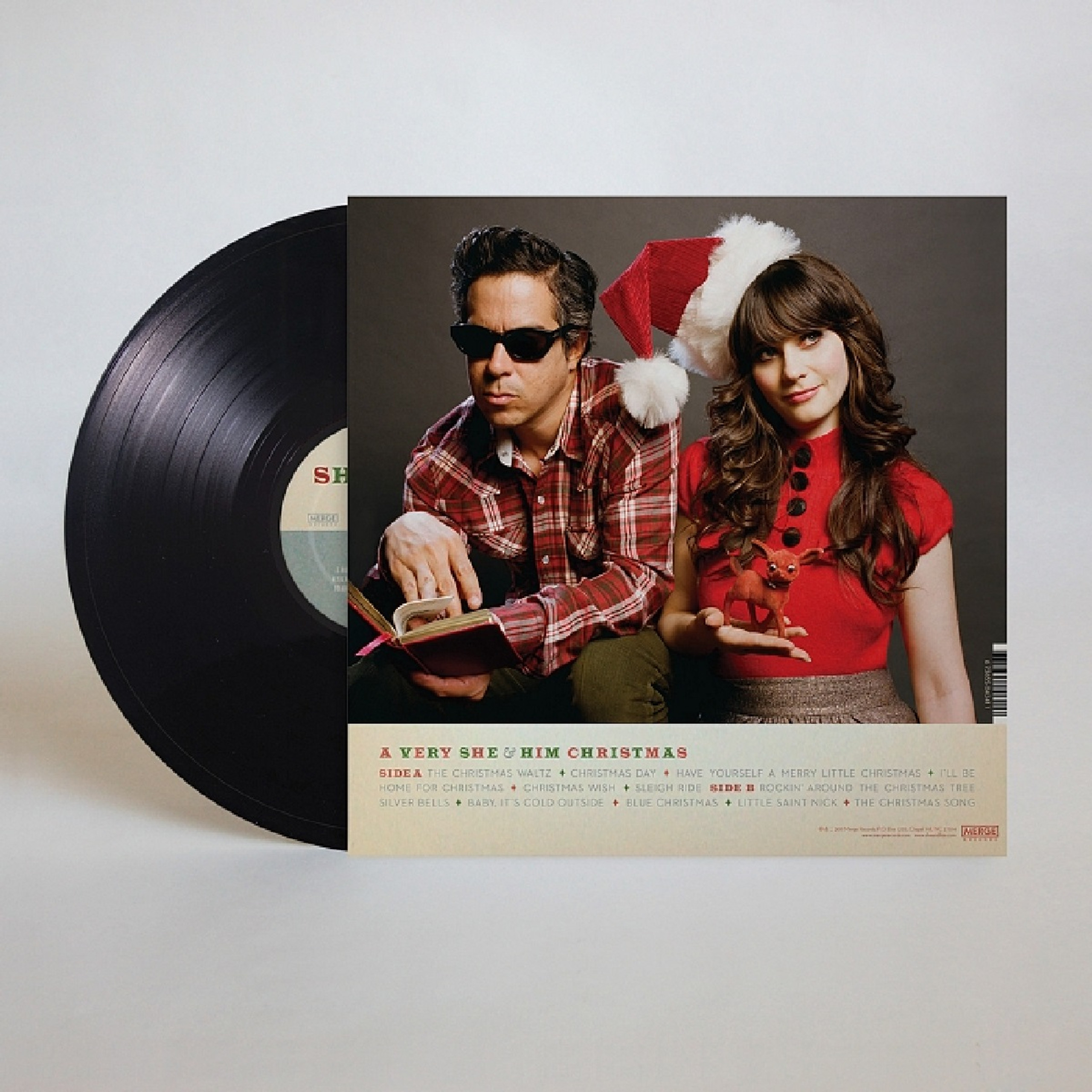 A Very She And Him Christmas Lp Vinyl Record Canada Retrofestiveca 