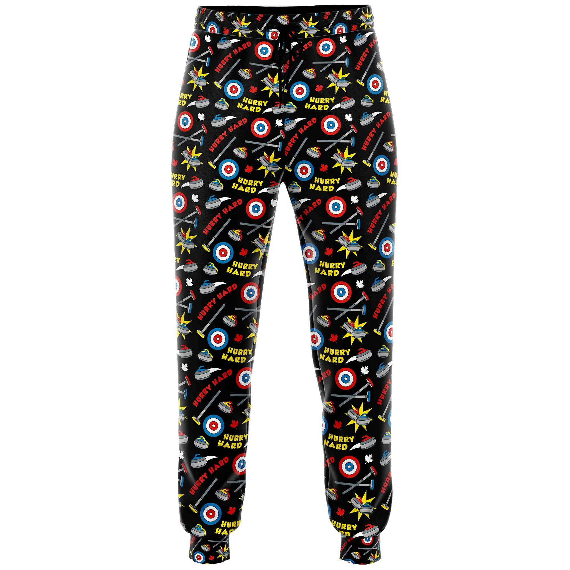 Canadian Curling Pajama Pants Canada RetroFestive.ca