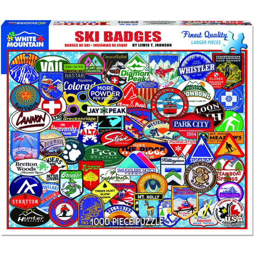 White Mountain Ski Badges Jigsaw
