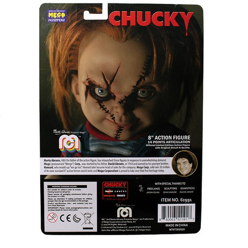 Child's Play Chucky Action Figure Card Back Child's Play Chucky Action Figure Card Back