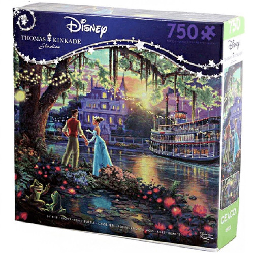 Disney's Princess and the Frog Thomas Kinkade 750 piece puzzle main Disney's Princess and the Frog Thomas Kinkade 750 piece puzzle main