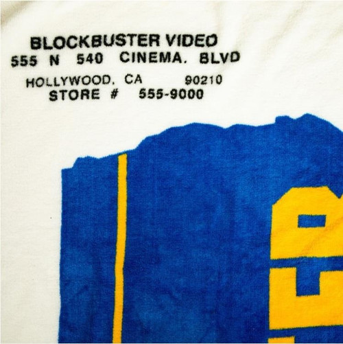 Close-up of the Blockbuster Video Blanket Close-up of the Blockbuster Video Blanket