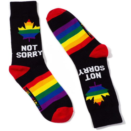 Not Sorry Canada Socks