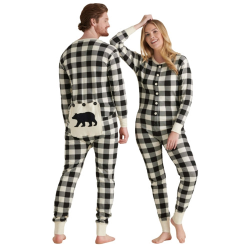 Black Bear Adult Union Suit - Little Blue House CA