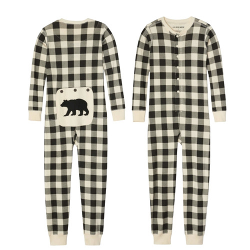 Black Bears Kids Pajama Set - Little Blue House CA