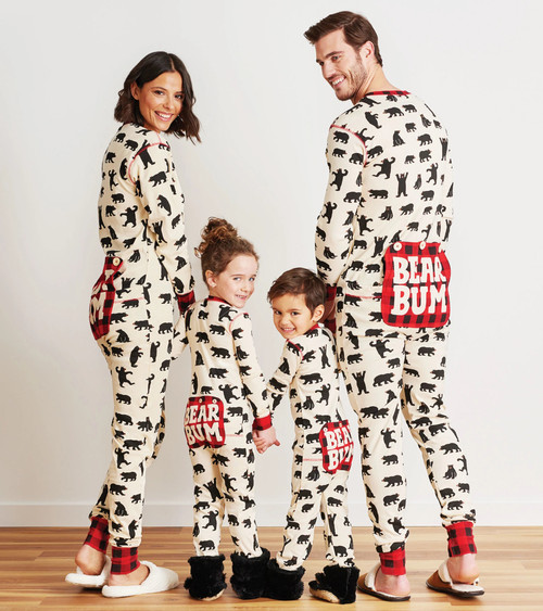 Black Bears Family Pajamas - Little Blue House CA