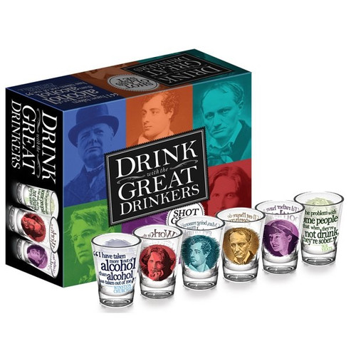 Drink with the Great Drinkers Shotglass Set Drink with the Great Drinkers Shotglass Set