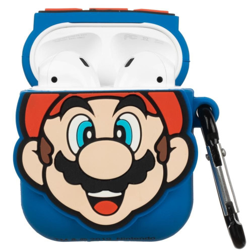 Nintendo Super Mario Airpods Case Cover Open View Nintendo Super Mario Airpods Case Cover Open View