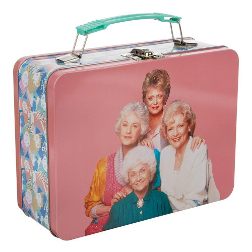 The Golden Girls Tin Tote Lunch Box Front View The Golden Girls Tin Tote Lunch Box Front View