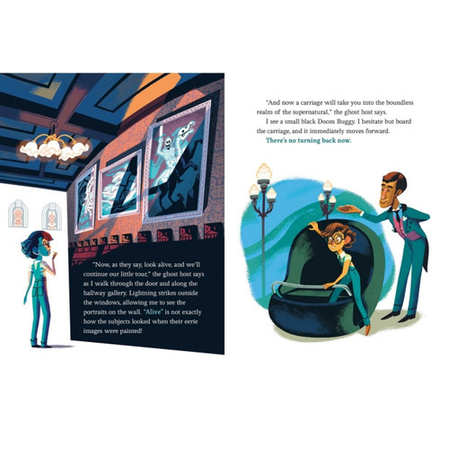 Disney-The Haunted Mansion Little Golden Book -open page Disney-The Haunted Mansion Little Golden Book -open page