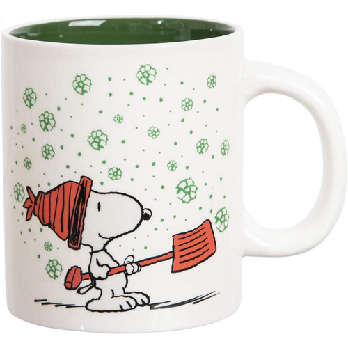 Peanuts Snoopy Let It Snow 16 oz. Coffee Mug Front View