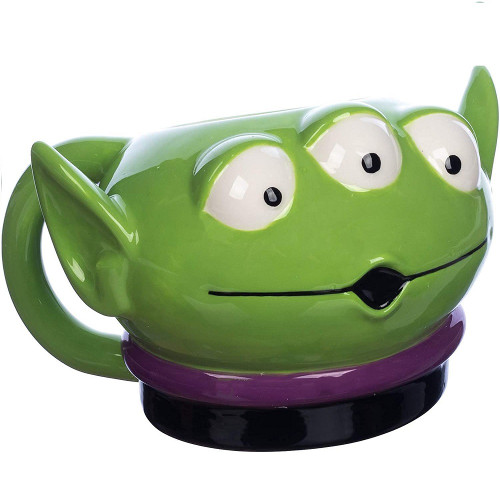 Disney and Pixar Toy Story Alien Sculpted Ceramic Mug Side View Disney and Pixar Toy Story Alien Sculpted Ceramic Mug Side View