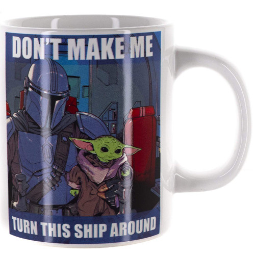 Star Wars The Mandalorian Don't Make Me Turn This Ship Around 16 oz. Ceramic Mug 