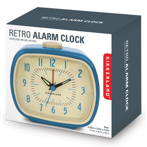 Retro Alarm Clock-Blue