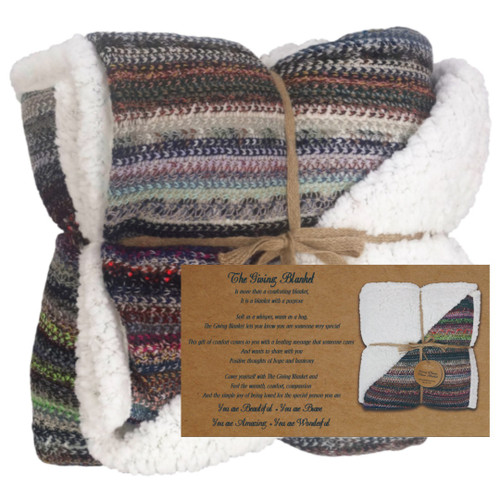Giving Blanket with Sherpa Lining Canada RetroFestive.ca