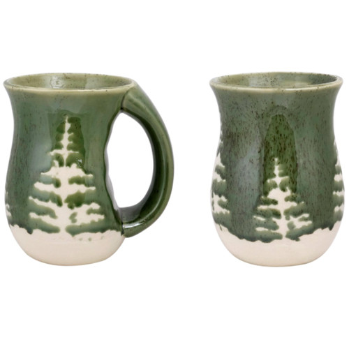 Evergreen Cozy Mugs, Green Mug View 
