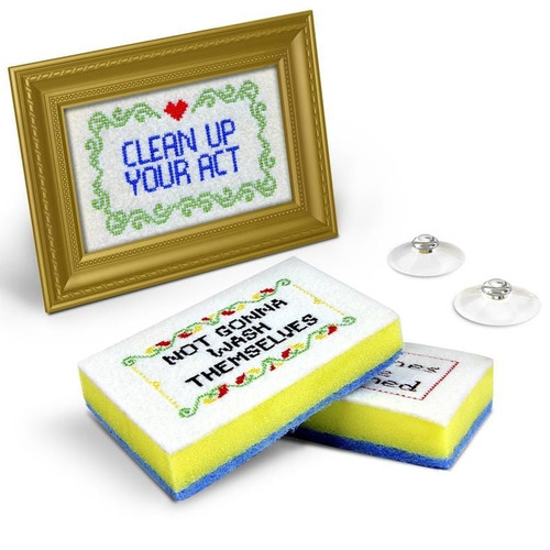 Subversive Sponges with Frame (Set of 4) Subversive Sponges with Frame (Set of 4)