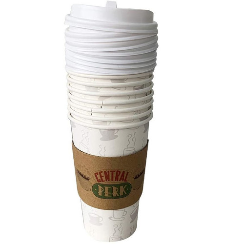 Friends Central Perk Logo Paper Travel Cups - 8 Pack Unpackaged View  Friends Central Perk Logo Paper Travel Cups - 8 Pack Unpackaged View