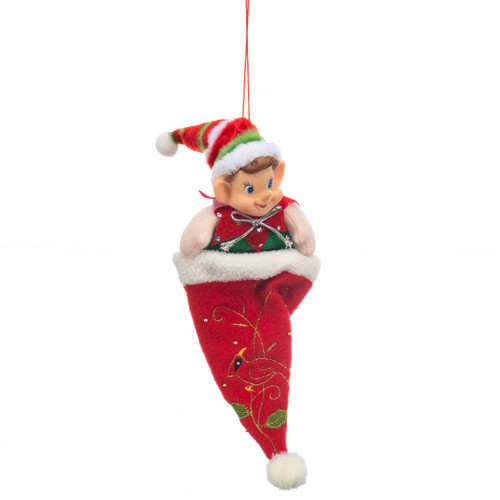 Retro Elf Ornament - Elf in Hat  Retro Elf Ornament - Elf in Hat