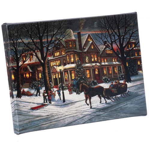 All is Serene Lighted Canvas