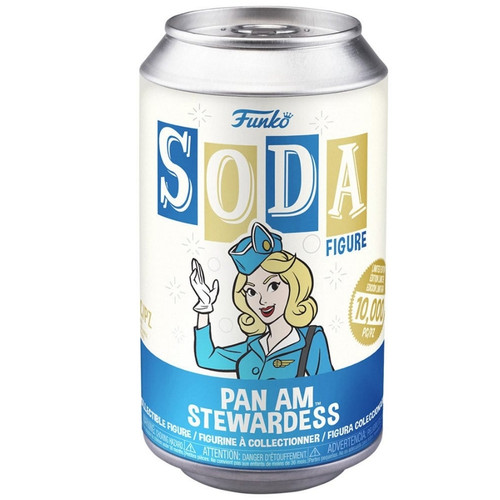 Funko Vinyl SODA Figure:  Pan Am Stewardess Soda Can View Funko Vinyl SODA Figure:  Pan Am Stewardess Soda Can View
