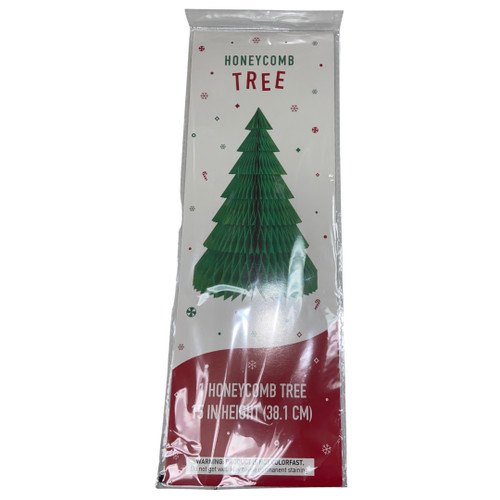 Honeycomb Tissue Paper Christmas Tree Packaged View