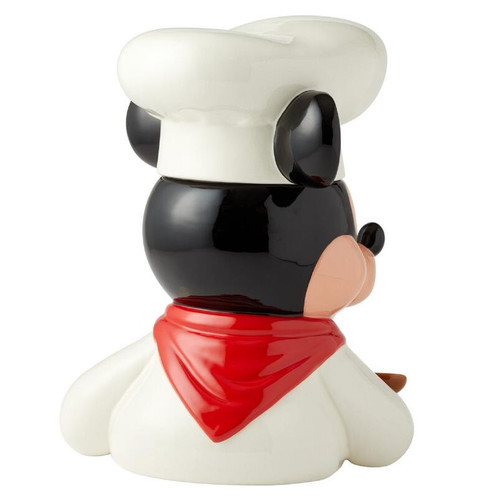 Chef Mickey Mouse  Cookie Jar Back View  Chef Mickey Mouse  Cookie Jar Back View