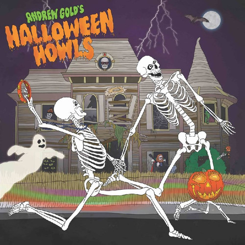 Andrew Gold's Halloween Howls Album LP Neon Orange Vinyl Record Andrew Gold's Halloween Howls Album LP Neon Orange Vinyl Record