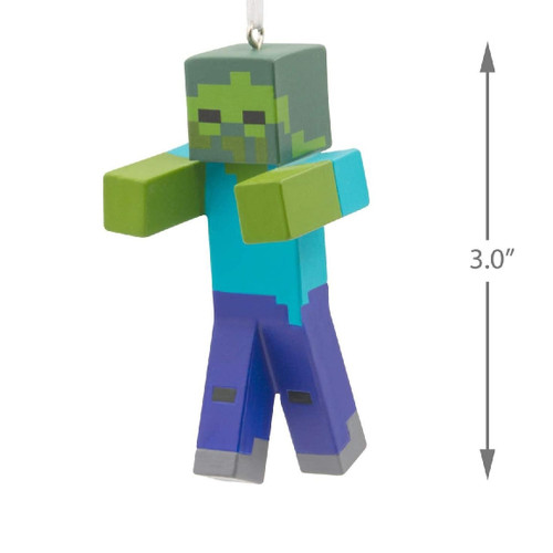 Minecraft Zombie Ornament by Hallmark - Size