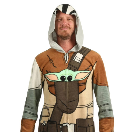 Star Wars The Mandalorian Men's Union Suit Model View