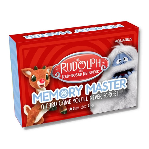 Rudolph The Red-Nosed Reindeer Memory Master Card Game Packaged Front View 