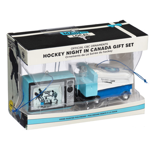 Hockey Night in Canada Christmas Ornaments Set of 2 Hockey Night in Canada Christmas Ornaments Set of 2