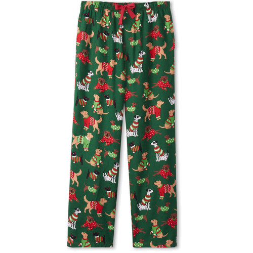 Women's Pajama Pants Blue Winter Christmas Trees Relaxed Lounge Pants for  Women 