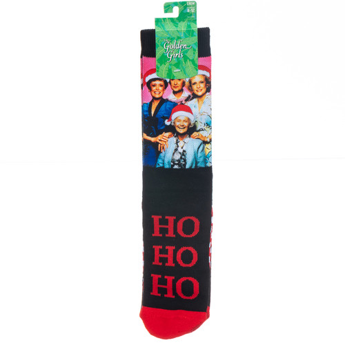 Golden Girls Sublimated Christmas Crew Socks by Bioworld 