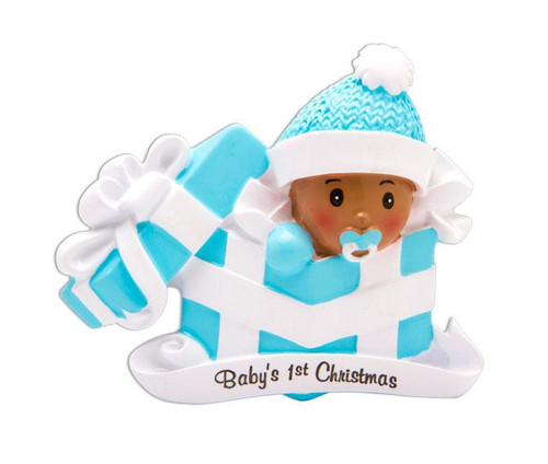 BIPOC Baby Boy in Present Personalized 