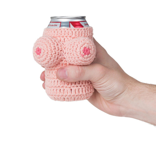 Holding Nana's Boobies Can Koozie