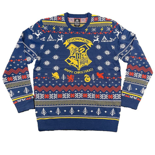 Harry Potter Hogwarts Happy Christmas Jacquard Knit Sweater Canada ...