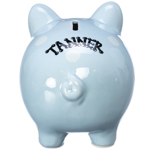 Personalized Piggy Bank with Polka Dots Personalized Piggy Bank with Polka Dots