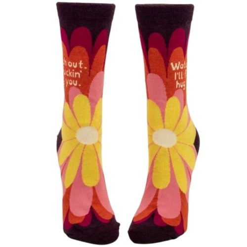 Watch Out I'll Fuckin' Hug Socks by Blue Q