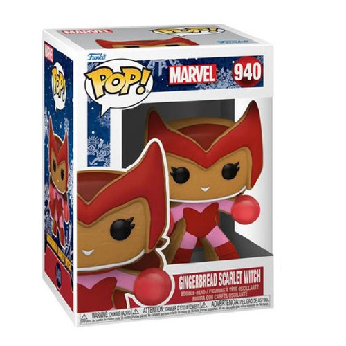 Pop! Marvel Holiday Gingerbread Scarlet Witch Funko Figure 57129 Pop! Marvel Holiday Gingerbread Scarlet Witch Funko Figure 57129