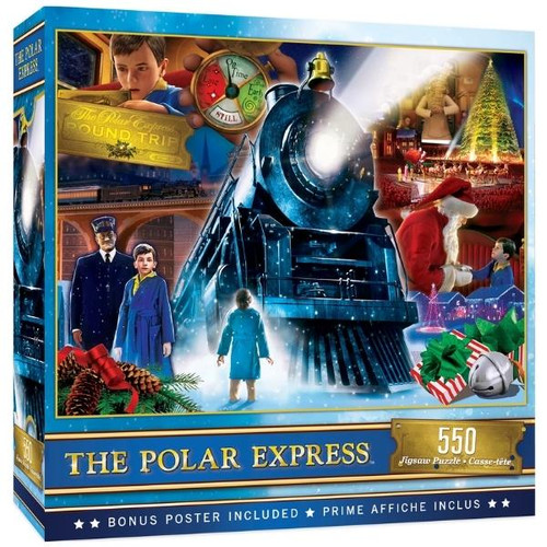 The Polar Express Ride 550pc Puzzle by MasterPieces Boxed Front View  The Polar Express Ride 550pc Puzzle by MasterPieces Boxed Front View